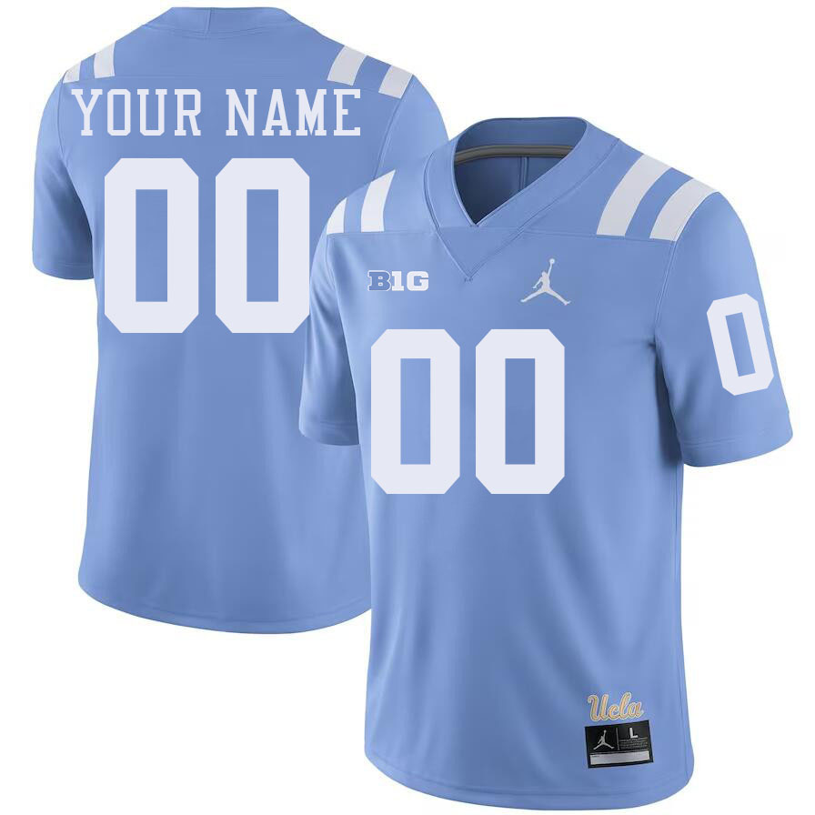 Custom UCLA Bruins Name And Number Football Jersey-Throwback